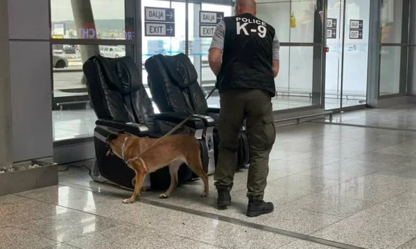 La polizia sta conducendo ricerche sui cani.