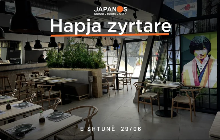 Das Restaurant Japan bringt echten japanischen Geschmack in die Stadt Pristina!