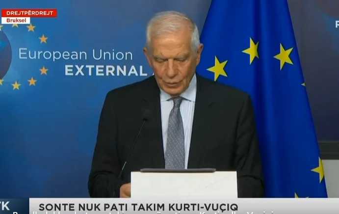 Borrell: Le Kosovo n'était pas prêt pour une réunion trilatérale, la Serbie était