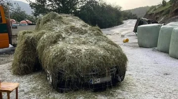 Dragashi ciudadano con ideas geniales para proteger su coche del granizo