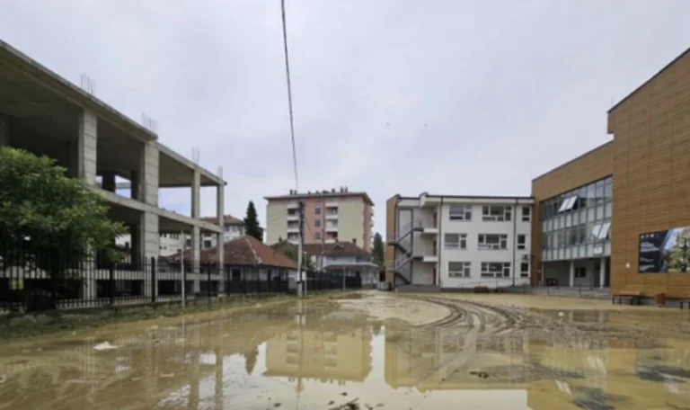 Pec en las calles después de las inundaciones
