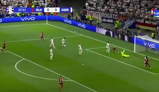 Super aksion, Zvicra avancon ndaj Gjermanisë