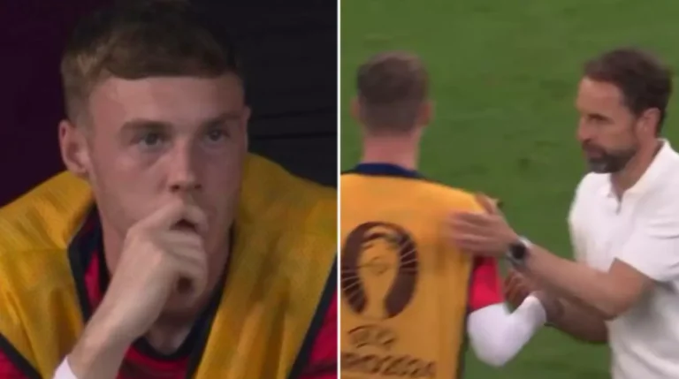 Lo que pasó entre Cole Palmer y Gareth Southgate después del partido Inglaterra-Dinamarca
