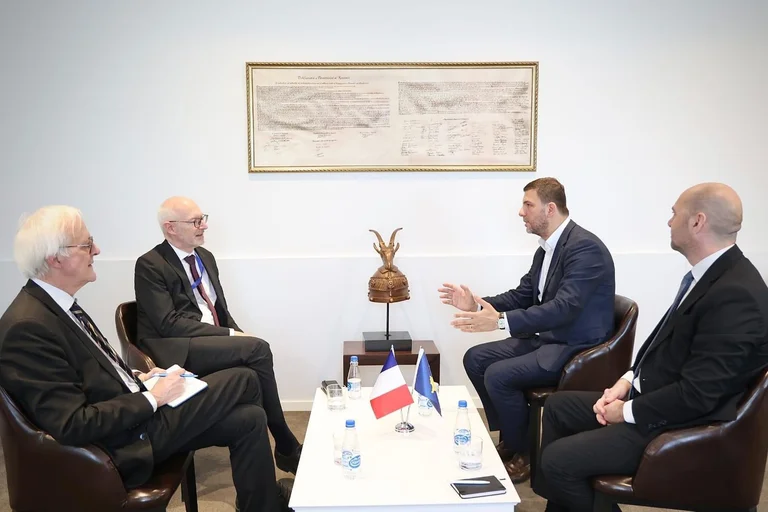 Krasniqi takohet me ambasadorin francez, flasin për zhvillimet politike dhe sigurinë në vend