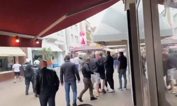 Sky Sports berichtet für Zusammenstöße zwischen Englisch und Serben, sagt albanische und serbische Fans beteiligt