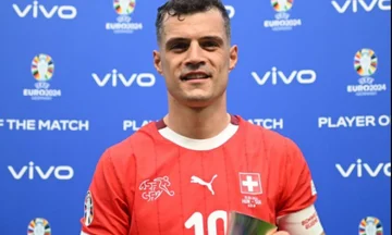 Granit Jaka gab den besten Spieler des Ungarn-Switzer-Spiels bekannt