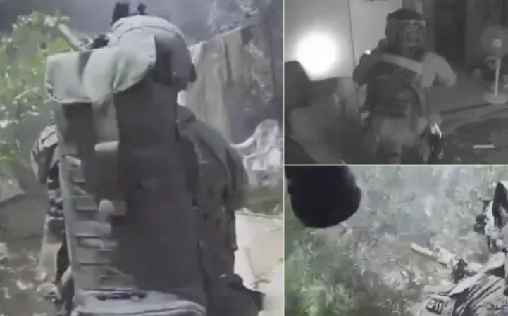 Le immagini del momento drammatico sono pubblicate quando i soldati israeliani riassemblano Hamas costruendo e salvando ostaggi