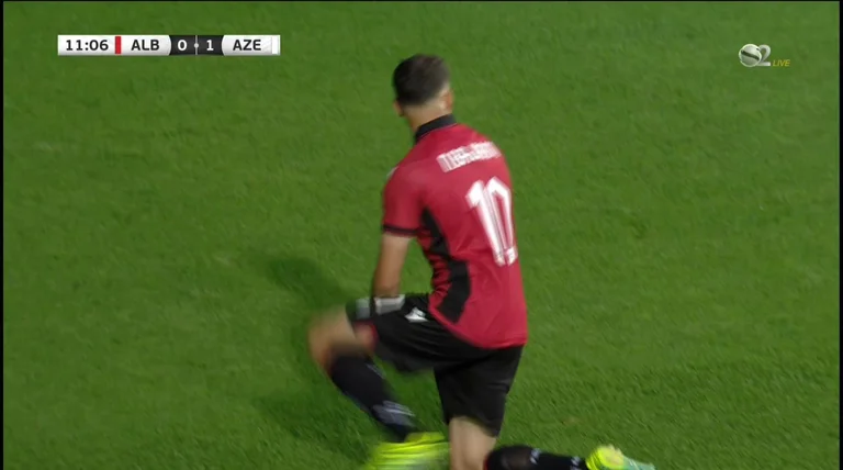 Nedim Bajrami moves Albania to predominate Azerbaijan