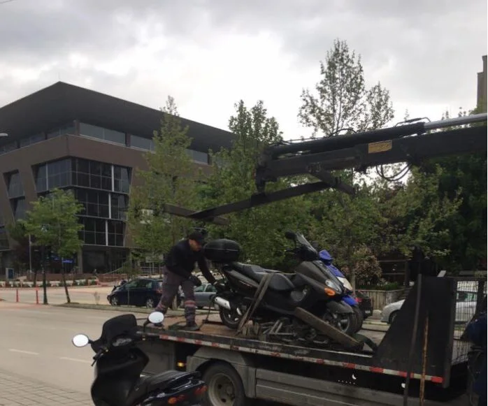 At the weekend, police in Pec seized 17 motorcycles
