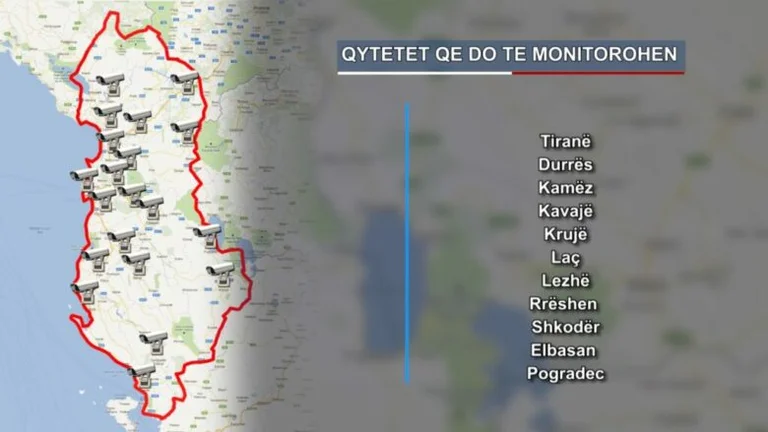 20 Albanian cities to be monitored by cameras
