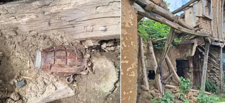 There's a hand grenade in a Serb's home in Klokot, allegedly from prewar