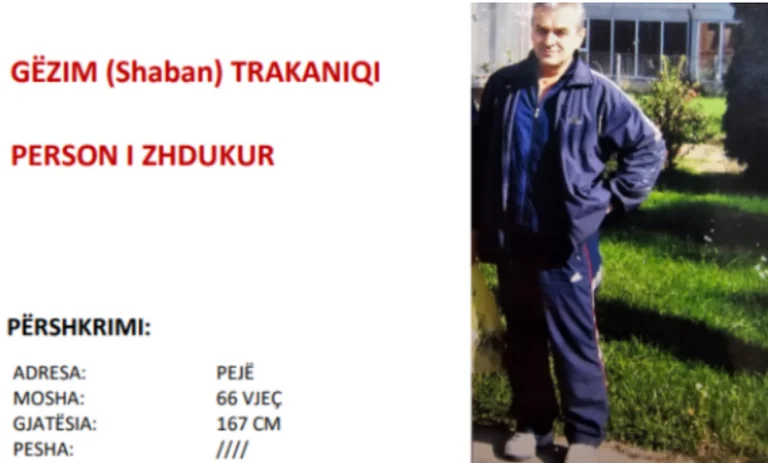 It turns out missing for several days, police say Guzim Trakanic has gone to serious regional crimes.