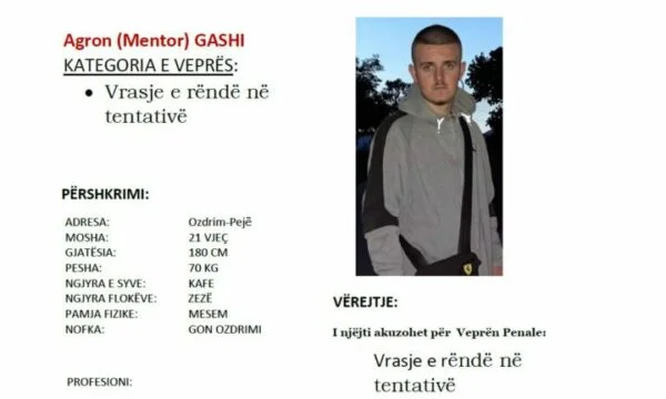 Dreifache Wunde in Pec: Polizei veröffentlichen Foto- und Verdächtige Daten, die Bürger helfen, es zu finden