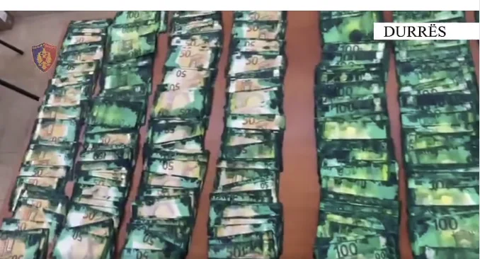 Robbed in EU, 80.000 euro sequestrati a Durres, due persone arrestate