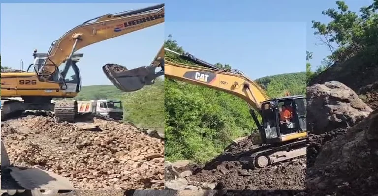 Post-Clenna Street unlocking work after the collapse of the earth