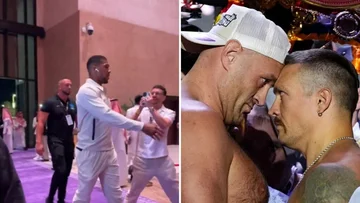 Überraschungsstopp: Anthony Joshua im Stadion, ich werde mich näher auf das Duell seiner Rivalen, Ussik-Furiy, schauen.