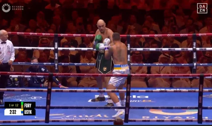 First fantastic row, Fury and Usyk donate show