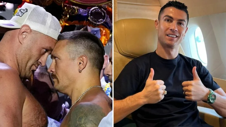 Le soleil du siècle: Cristiano Ronaldo profitera de près de la confrontation entre Tyson Fury et Oleksandr Usyk