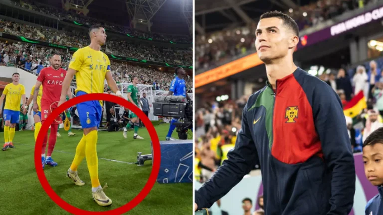Perché Cristiano Ronaldo si unisce sempre a un campo da calcio con il piede destro