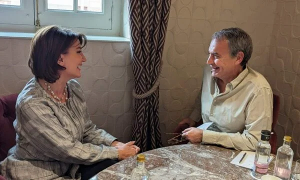 Jahjaga meets former Spanish Prime Minister Zapatero through a post showing what he spoke to him
