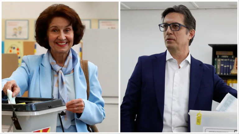 Dies sind die ersten Ergebnisse aus der zweiten Runde der Präsidentschaftswahlen in Nordmakedonien