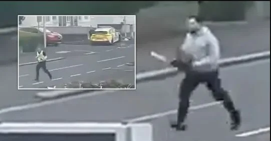 Schottland: Eine Person folgt der Polizei mit einem Motor