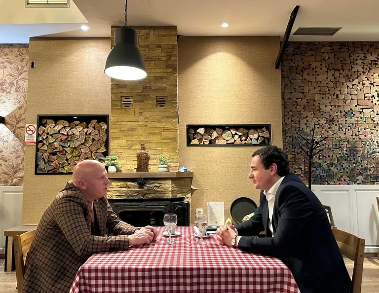 Kurti drinks coffee with Jashari, talks about KSF and the road to NATO