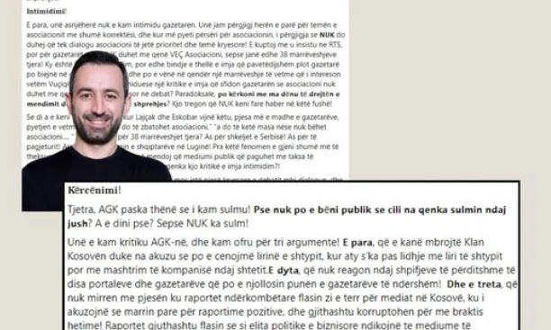 AGK reacts to Basha: He openly showed the tendency to check the editorial content of the public broadcaster