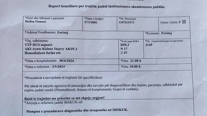 Sunline, 22 ans, souffre d'une maladie rare, a besoin d'aide pour un traitement à l'étranger