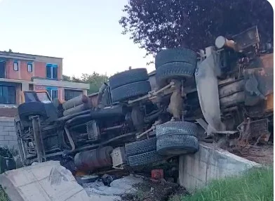 Immagine di grave incidente a Strellc di Decani
