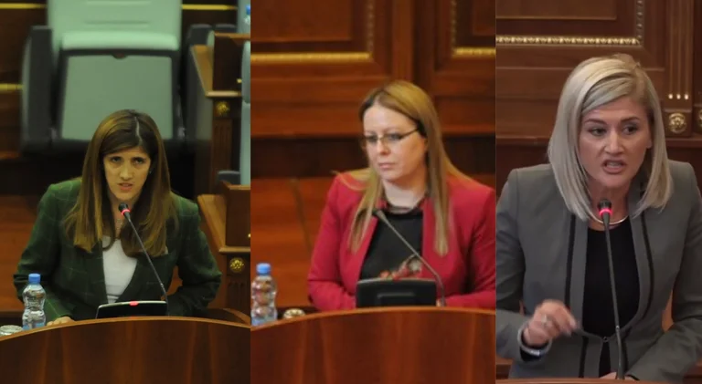 Ganimete Musliu, Hykmete Bajrami e Mimoza Kusari, le tre donne più attive dell'Assemblea del Kosovo