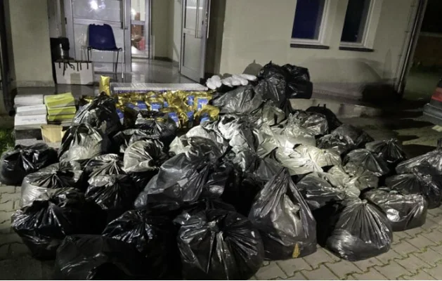 Abdeckung 500kg geschmuggelter Tabak im Wert von über 6 Tausend Euro
