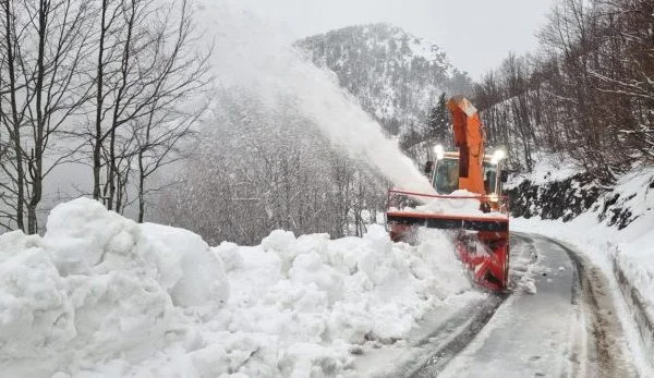 Snow in some parts of Kosovo