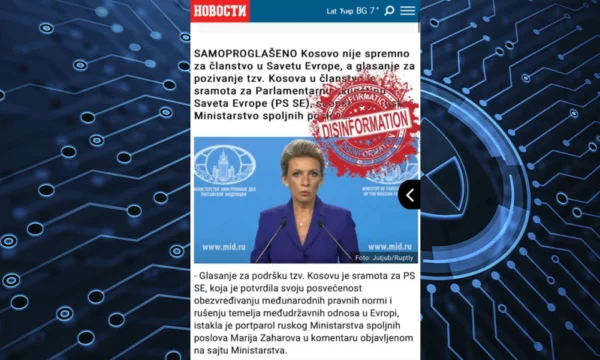 Zakharova désinforme la Russie : le Kosovo n'est pas prêt pour le Conseil de l'Europe