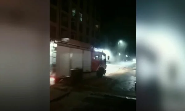 Fire caught the kitchen of a bar in Gjakova