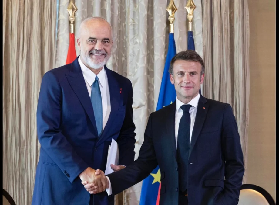 Edi Rama sot vizitë në Francë  takohet me presidentin Emmanuel Macron