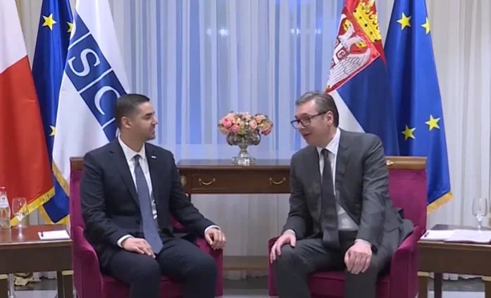 Vuciq plays the victim before the OSCE leader: Pristina is violating agreements, we act responsibly