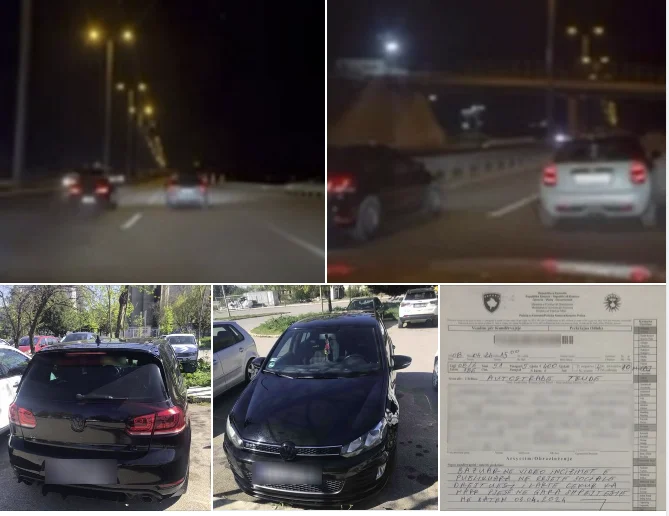 Highway race 400 euros fine, 4 negative points and 10 months stop driving