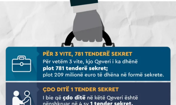 The LDK says fighting corruption is propaganda: Within three years, every day, a secret tender was negotiated in four eyes.