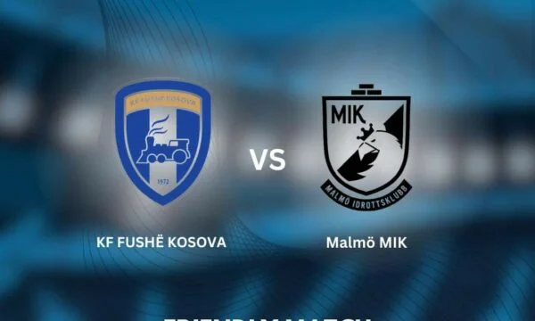 Fushe Kosova avertit un match amical avec l'équipe suédoise Malmon