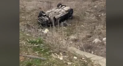 Unfall auf Drenas-Skenderaj Street, Szeneansicht