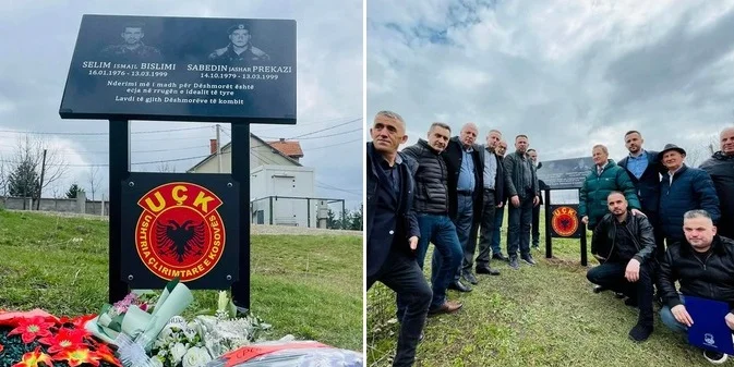 Ehemaliger Commander KLA, Guni Imer, hat lapidar für Märtyrer Sabedin Prekazi und Selim Bismemi eingerichtet