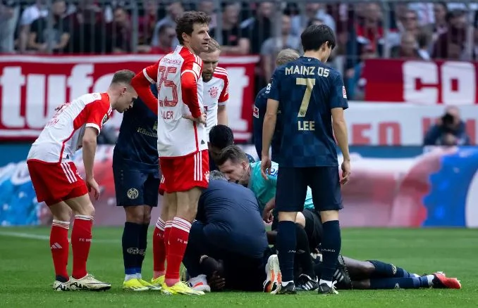 Il giudice ha salvato la vita di un calciatore al gioco Bundesliga