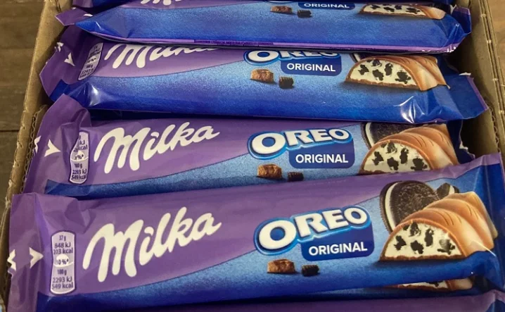Résigné du marché nord macédonien, chocolat “Milka Oreo”, soupçonné de présence de pièces en plastique