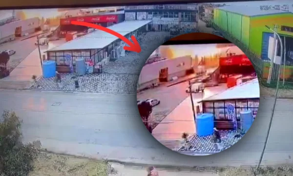 Le immagini sorprendenti emergono dal momento dell'esplosione a Lushnje