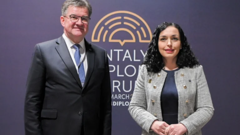 Osmani: Con Lajcak abbiamo parlato degli sviluppi recenti, del processo di dialogo