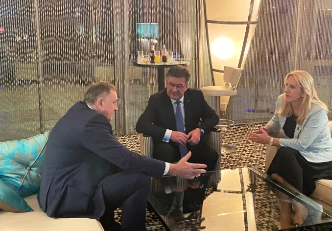 Miroslav Lajcak trifft auf die US-Sanktion Milorad Dodik