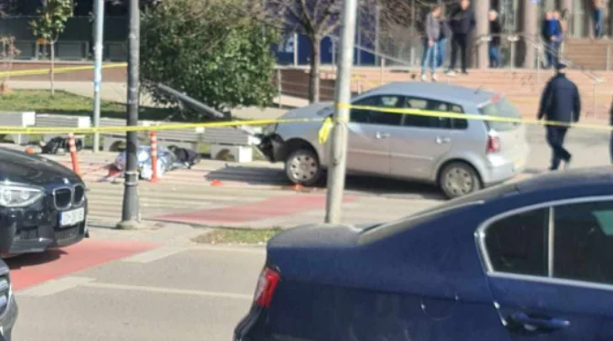 Polizei bestätigen: Kinder stirbt mit dem Auto in Pristina heute