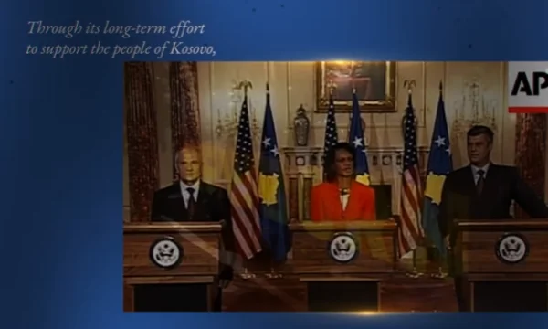 Thaci, Sejdiu, Clinton, Bush e Biden, Ambasciata degli Stati Uniti con video recensioni sulla strada per l'indipendenza, ha un messaggio per il Kosovo