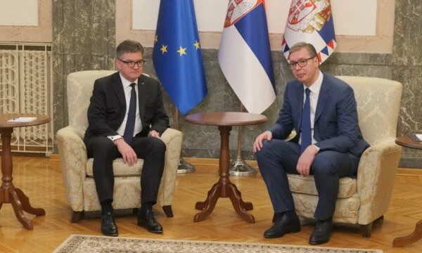 Lajcak after meeting with Vucinqi: We spoke of future steps in normalising relations with Kosovo